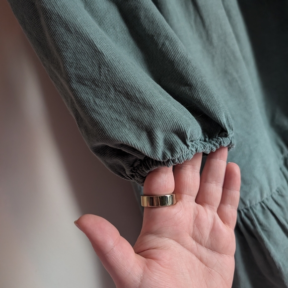 American Eagle Outfitters Teal Long Sleeve Dress - Picture 7 of 9